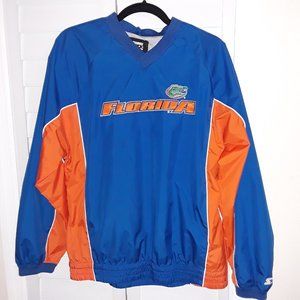 Starter Florida Gators Lined & Embroidered Pullover Jacket, Sz. Large, VGUC